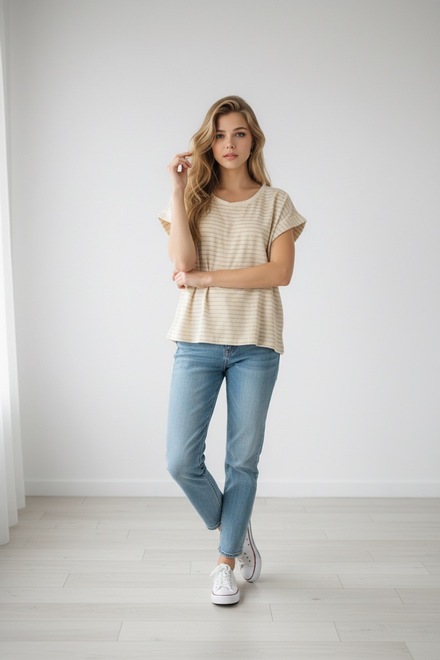 Garde-robe - T-shirt - Beige