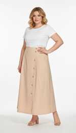 Xandres - Lange Rok - Beige