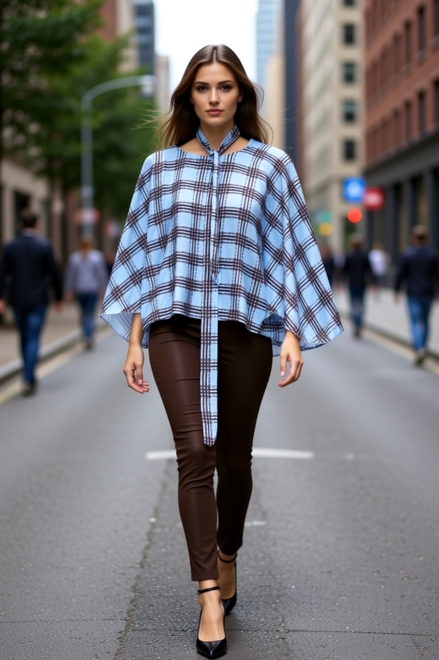 Garde-robe - Blouse - Blauw-bruin