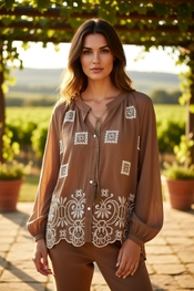 Garde-robe - Blouse - Bruin