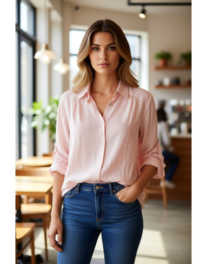 Garde-robe - Blouse - Coraal