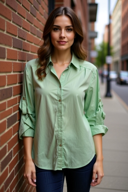 Garde-robe - Blouse - Munt