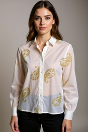 Garde-robe - Blouse - Goud-wit