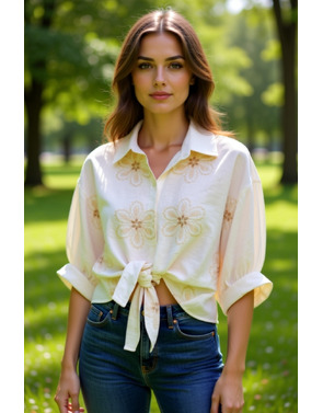 Garde-robe - Blouse - Ecru