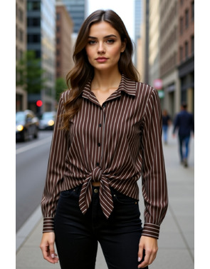 Garde-robe - Blouse - Bruin