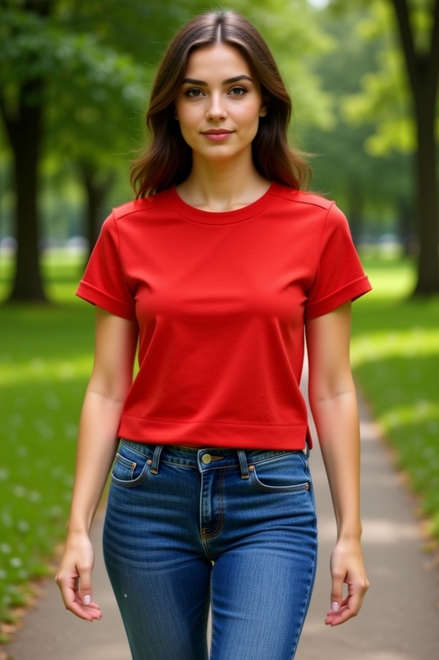 Red Button - Top - Rood