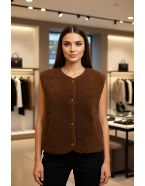 Garde-robe - body warmer - Bruin