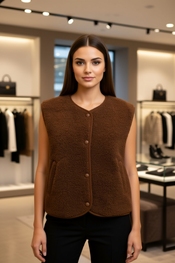 Garde-robe - body warmer - Bruin