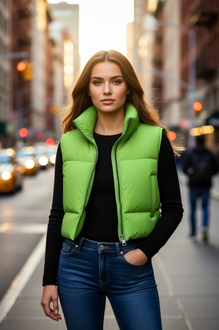 Garde-robe - body warmer - Groen