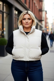 Garde-robe - body warmer - Ecru