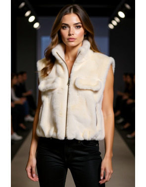 Garde-robe - body warmer - Ecru