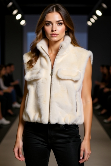 Garde-robe - body warmer - Ecru