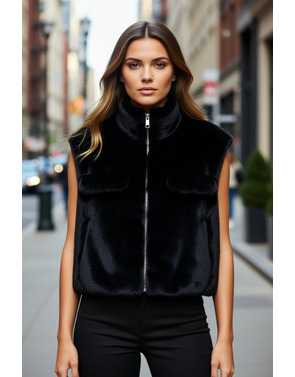 Garde-robe - body warmer - Zwart