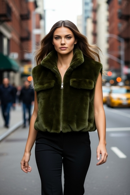 Garde-robe - body warmer - Kaki