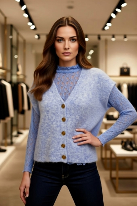 Garde-robe - Gilet - Blauw