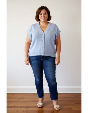 Red Button - Gilet - Blauw