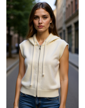 Garde-robe - Gilet - Ecru