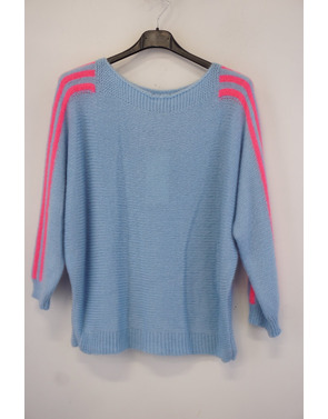 Garde-robe - Pull - Blauw-roze