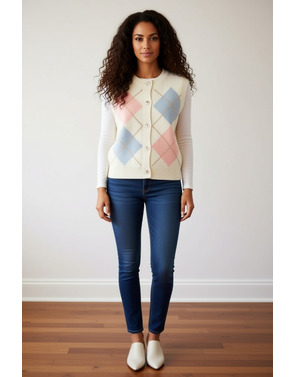 Garde-robe - Gilet - Ecru