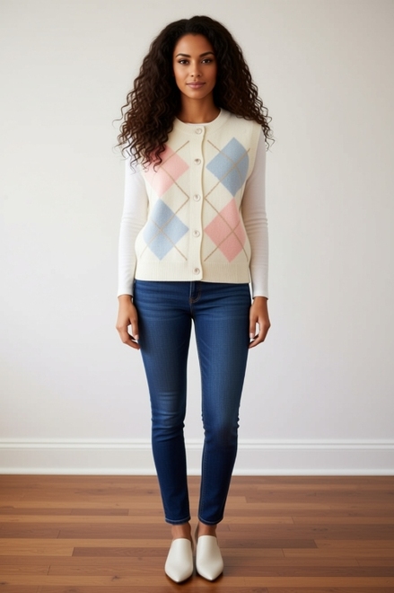 Garde-robe - Gilet - Ecru