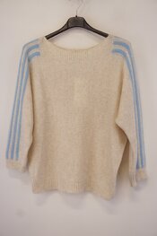 Garde-robe - Pull - Ecru-blauw