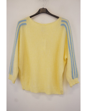 Garde-robe - Pull - Geel-blauw