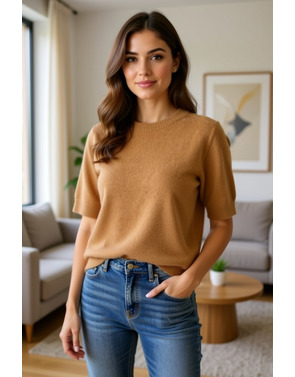 Garde-robe - Pull - Camel