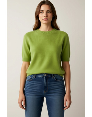 Garde-robe - Pull - Limoen-groen