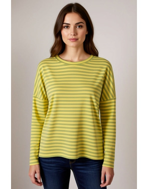 Garde-robe - Pull - Groen-geel