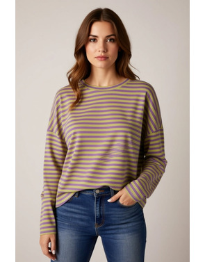 Garde-robe - Pull - Groen-paars