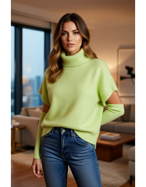 Garde-robe - Pull - Limoen-groen