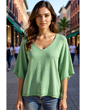 Garde-robe - Pull - Limoen-groen