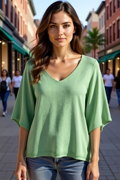 Garde-robe - Pull - Limoen-groen