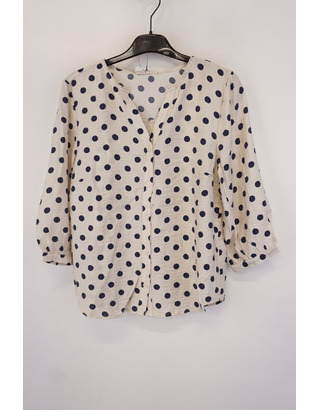 Free/quent - Blouse - Marine-ecru