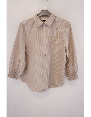 Free/quent - Blouse - Beige-wit