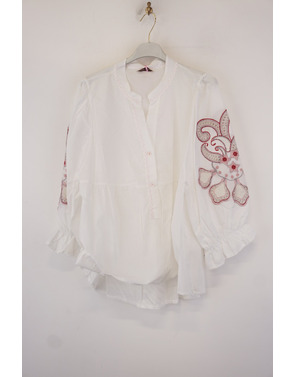 Garde-robe - Blouse - Wit-rood