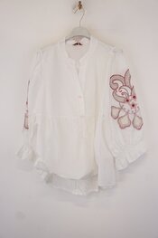 Garde-robe - Blouse - Wit-rood