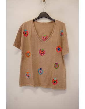 Garde-robe - T-shirt - Camel