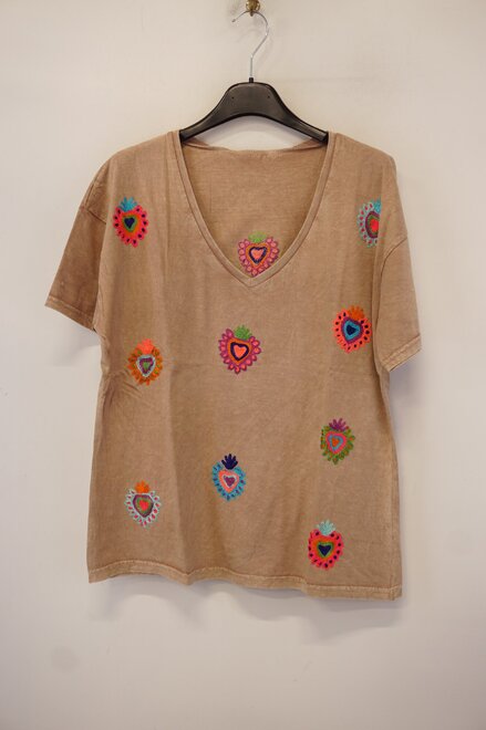 Garde-robe - T-shirt - Camel