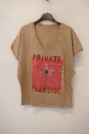 Garde-robe - T-shirt - Camel