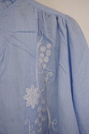 Garde-robe - Blouse - Wit-blauw