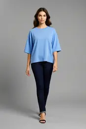 Free/quent - Top - Lichtblauw