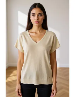 Red Button - Top - Goud