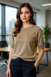 Red Button - Top - Goud