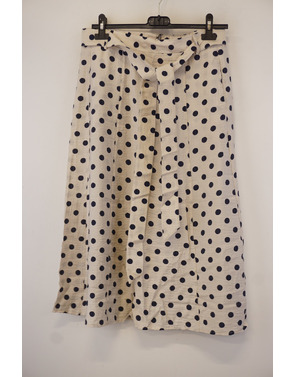 Free/quent - Halflange Rok - Blauw-beige