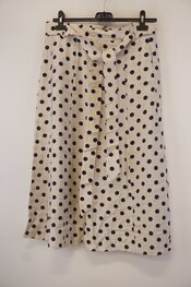 Free/quent - Halflange Rok - Blauw-beige