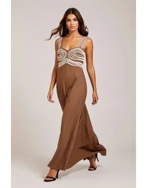 Garde-robe - Lang kleed - Bruin