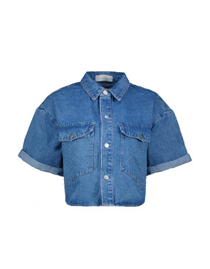 Amelie & Amelie - Blouse - Jeans licht