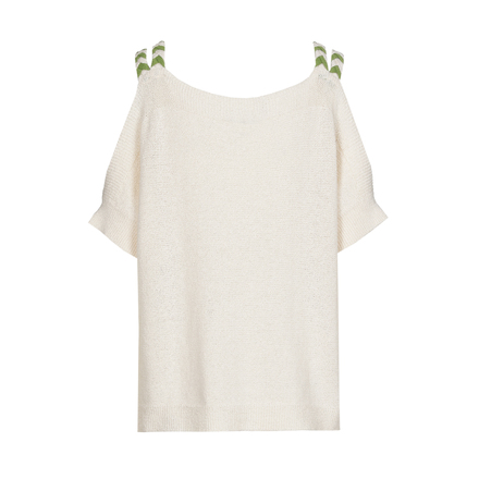 Caroline Biss - Top - Beige-groen