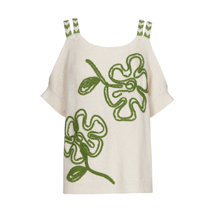 Caroline Biss - Top - Beige-groen